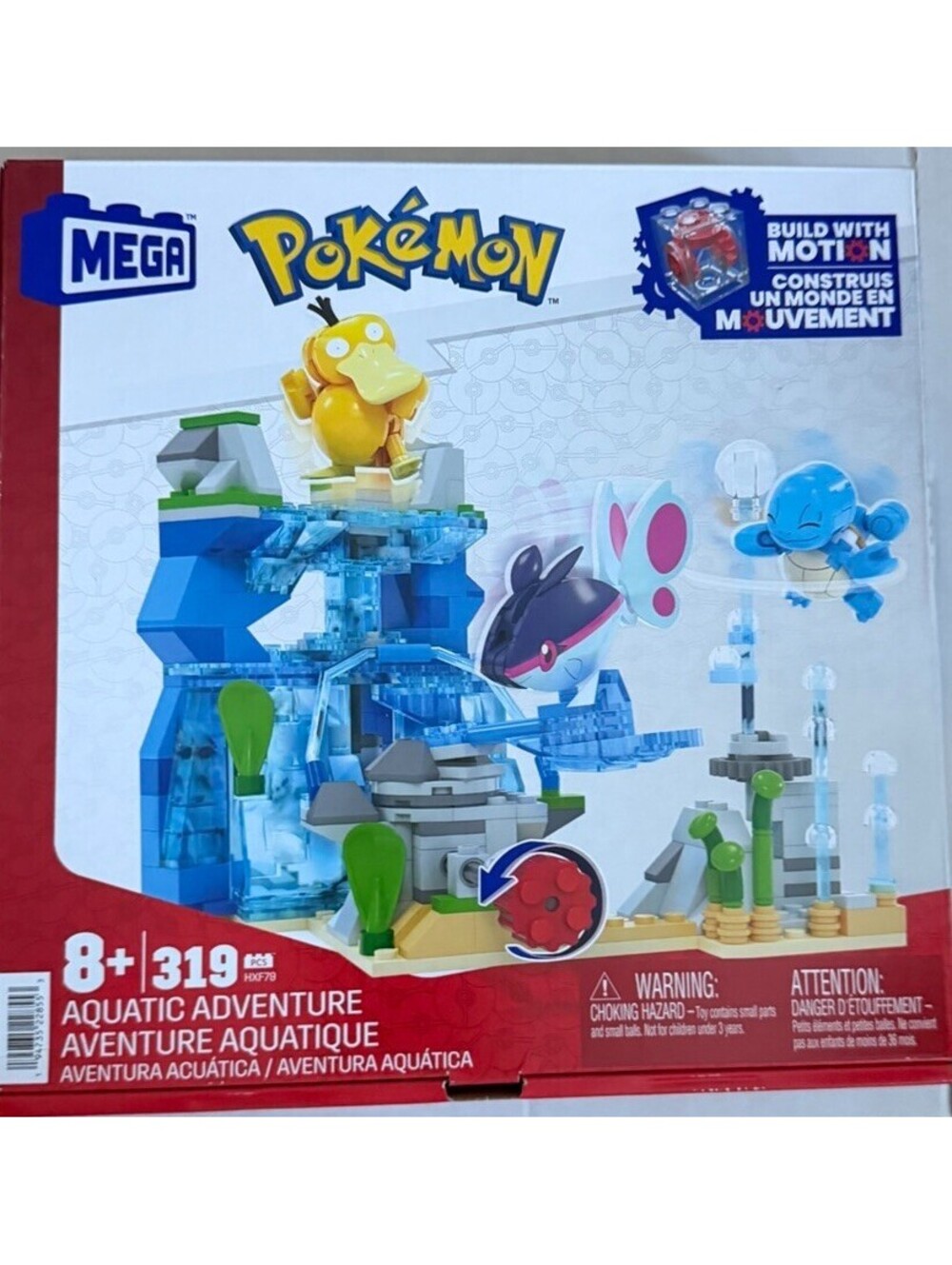 MEGA Pokémon Building Toys Set Aquatic Adventure with 319 Pieces HXF79